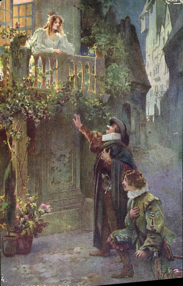 Renaissance — scena z balkonu — wyd. G. Hébert, n°4 - Awers