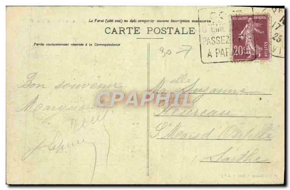 Côte d'Émeraude — Rothéneuf. Het Kruisbeeld van de Eerwaarde — G. F. n° 4512 - Achterkant
