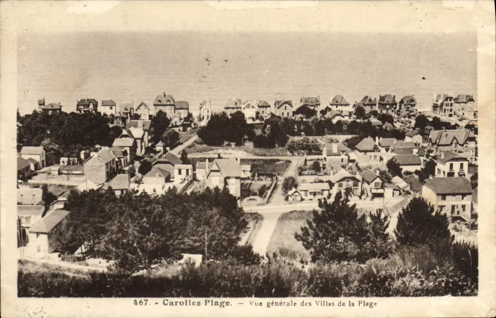 Carolles-Plage — Allgemeiner Blick auf die Strandvillen — Nr. 467 - Vorderseite