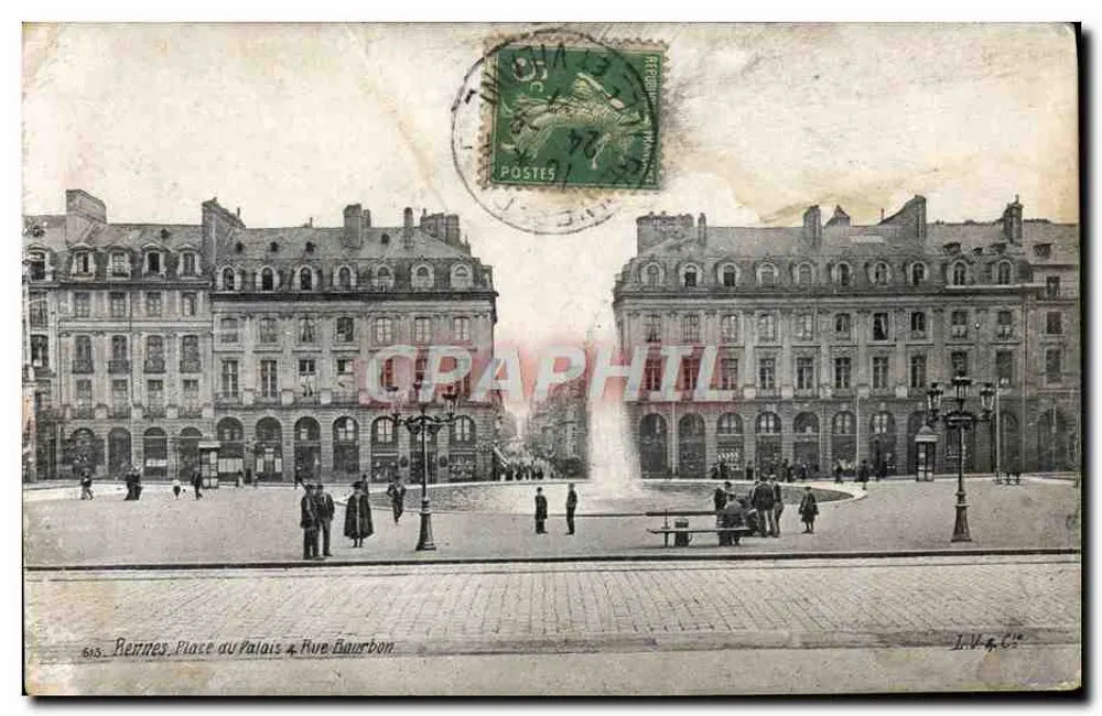 Berrines, Place au Palais d'Arve Bourbon — Verlag L.V. & Cie, Nr. 513 - Vorderseite