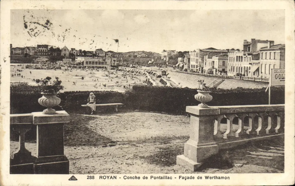 Royan - Conche de Pontaillac - Façade de Werthamon — Édition des Nouvelles Galeries, n°288 - Frente