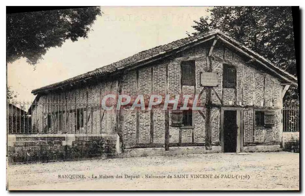 Ranquine - Das Haus der Depaul - Geburt des Heiligen Vincent de Paul (1576) - Vorderseite
