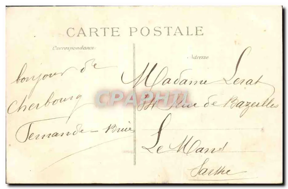 Kreuzer 'Paris' — Marine Nationale — Verlag B.P.D. Nr. 18 - Rückseite
