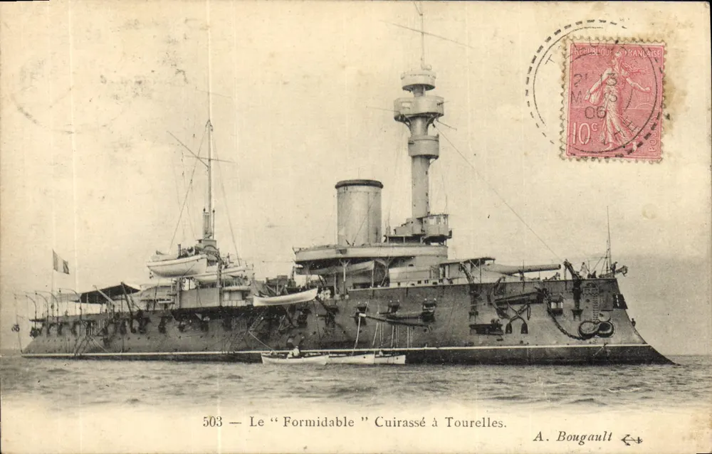 O "Formidable" Cegonha com Torre — A. Bougault n°503 - Frente