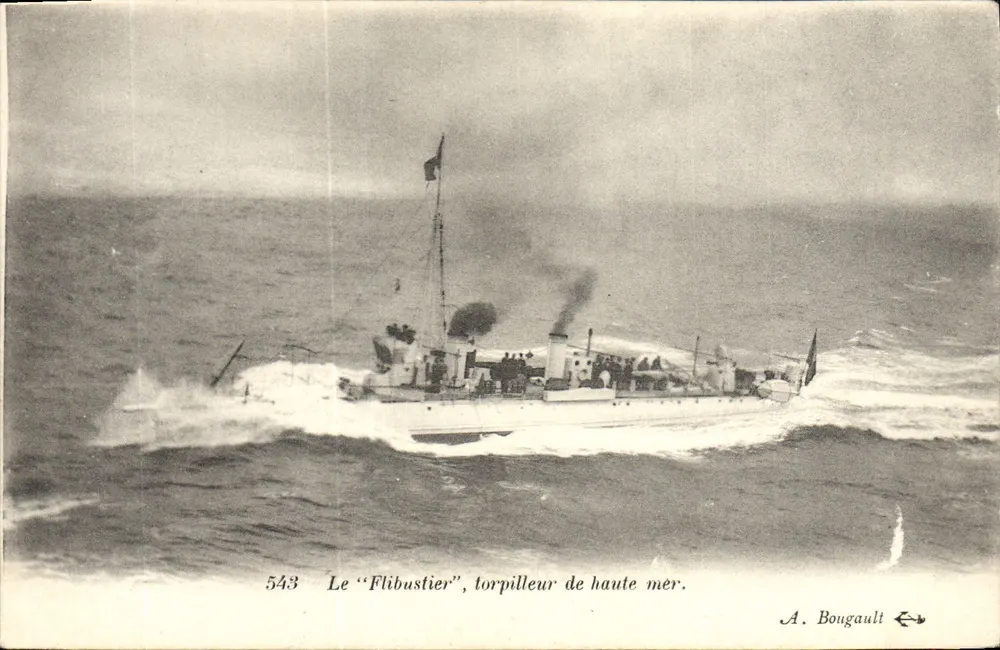 De "Flibustier", torpedoboote van de open zee — A. Bougault, n° 543 - Voorkant