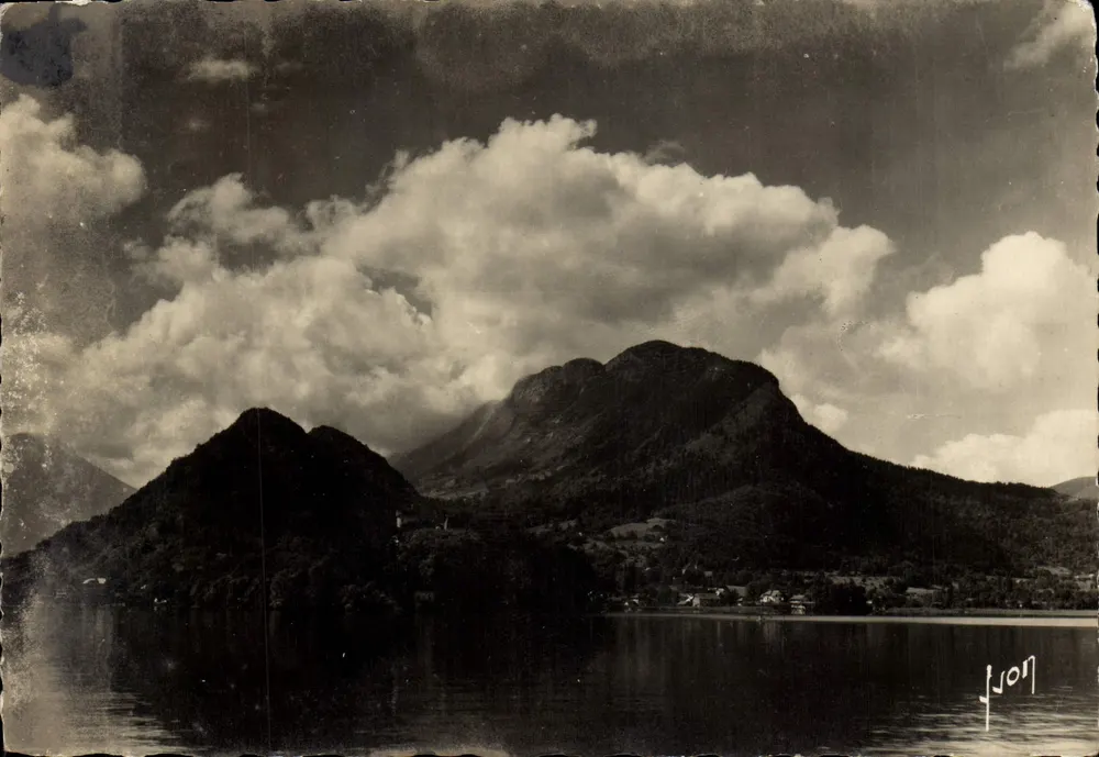 Die Ufer des Sees in Duingt von Talloires aus gesehen — Les Éditions d'Art Yvon, Nr. I.B. 4579 - Vorderseite