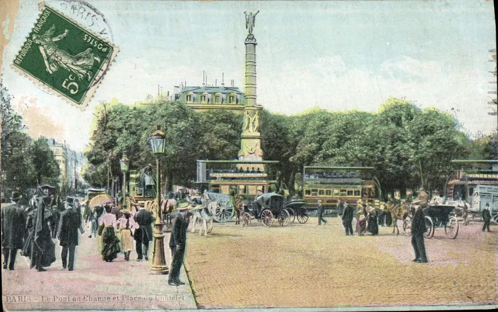 Paris - Der Pont au Change und Place du Châtelet — Verlag Vincennes - Vorderseite