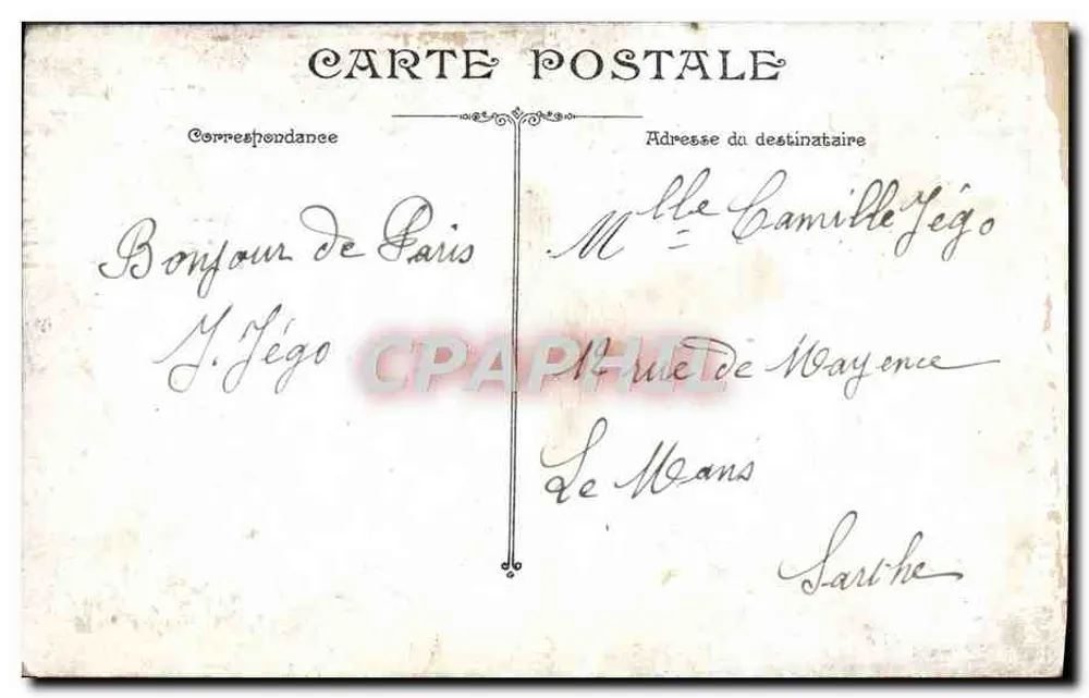 Paris - Der Pont au Change und Place du Châtelet — Verlag Vincennes - Rückseite