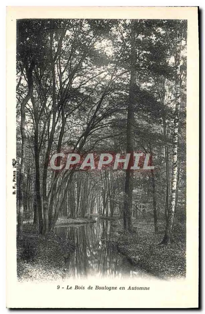 Der Bois de Boulogne im Herbst — Serie 9 — B. F. PARIS - Vorderseite