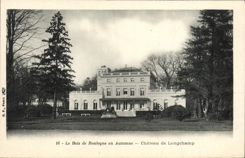 Der Bois de Boulogne im Herbst — Schloss Longchamp — B.F., Paris 16 - Vorderseite