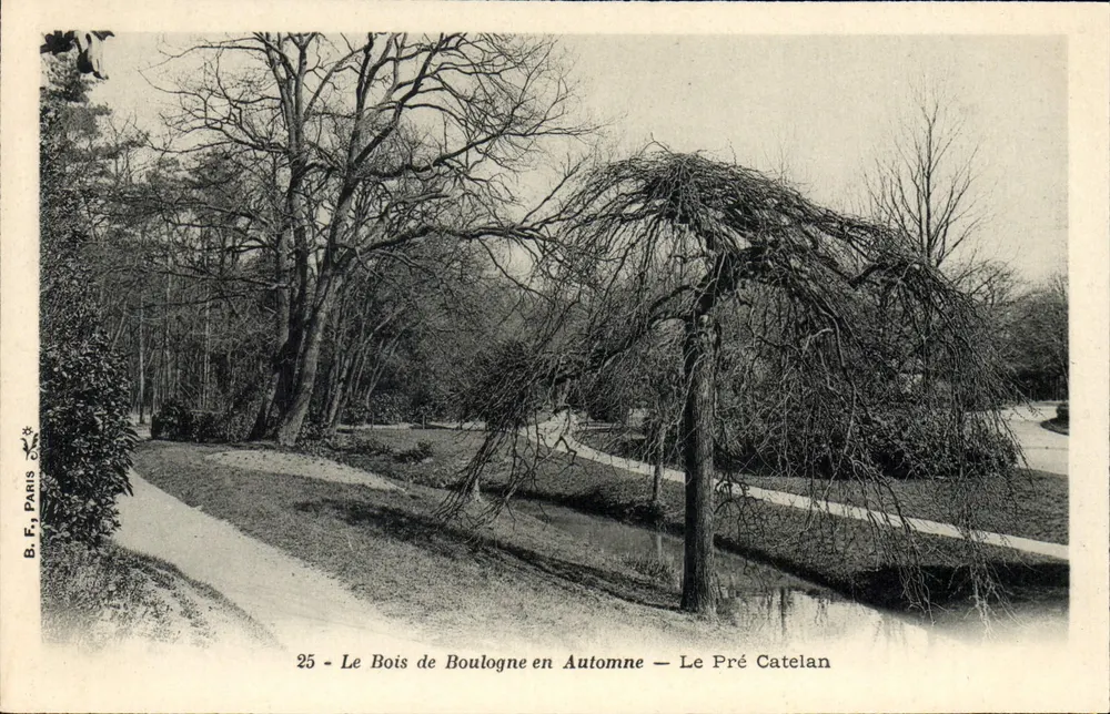 Der Bois de Boulogne im Herbst — Le Pré Catelan — B. F. Paris, n°25 - Vorderseite