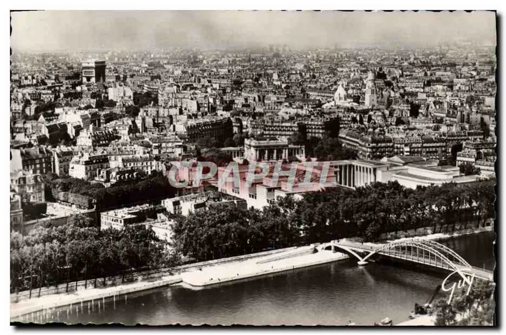 Paris und seine Wunder — Panorama von Paris aus der Eiffelturm-Perspektive — André Leconte, Paris - Vorderseite