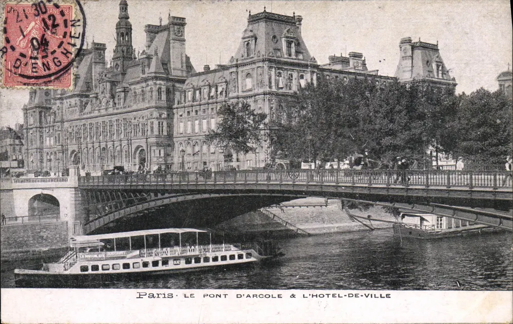 Paris — Der Pont d'Arcole & das Hotel-de-Ville — Verlag nicht sichtbar - Vorderseite