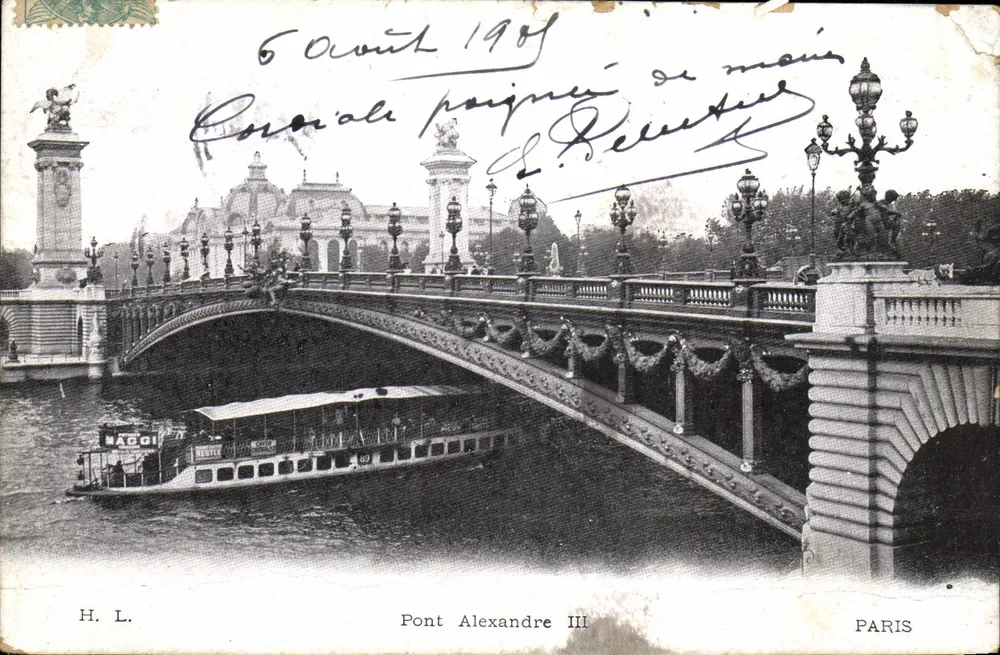 Ponte Alexandre III — Paris — H. L. n° 198 - Frente