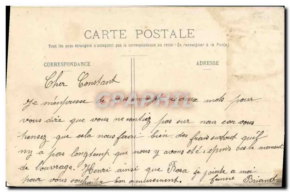 St-GERMAIN-en-LAYE — La Fête des Loges : Les Cuisines — Imprimé par P. D. PARIS, n° 54 - Rückseite