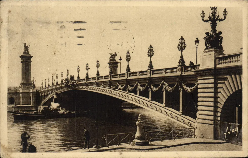 Ponte Alexandre-III — Paris — Edições de Arte Yvon - Frente
