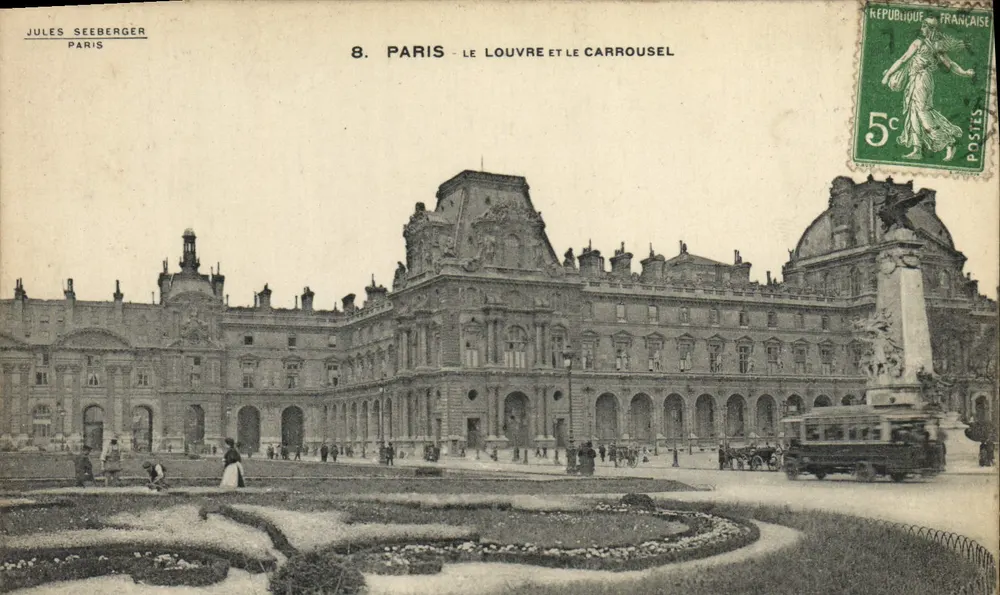 Paris - A Vista do Louvre e do Carrousel — Jules Seeberger, n°8 - Frente