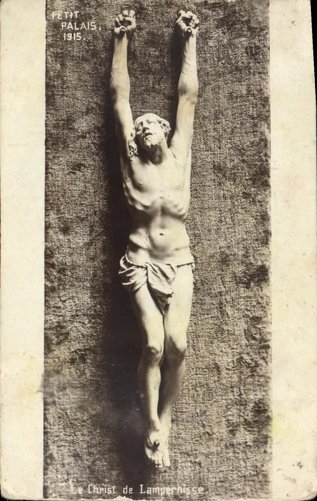 Der Christus von Lampernisse — Skulptur im Petit Palais — 1915 - Vorderseite