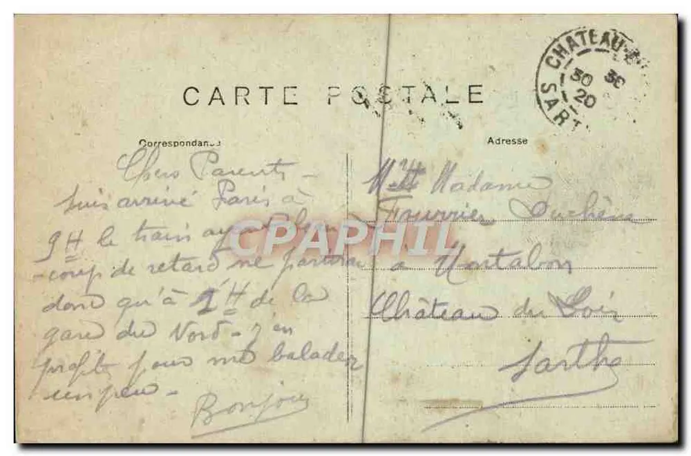 Paris — Eiffelturm und Brücke von Iéna — Verlag D.P. - Rückseite