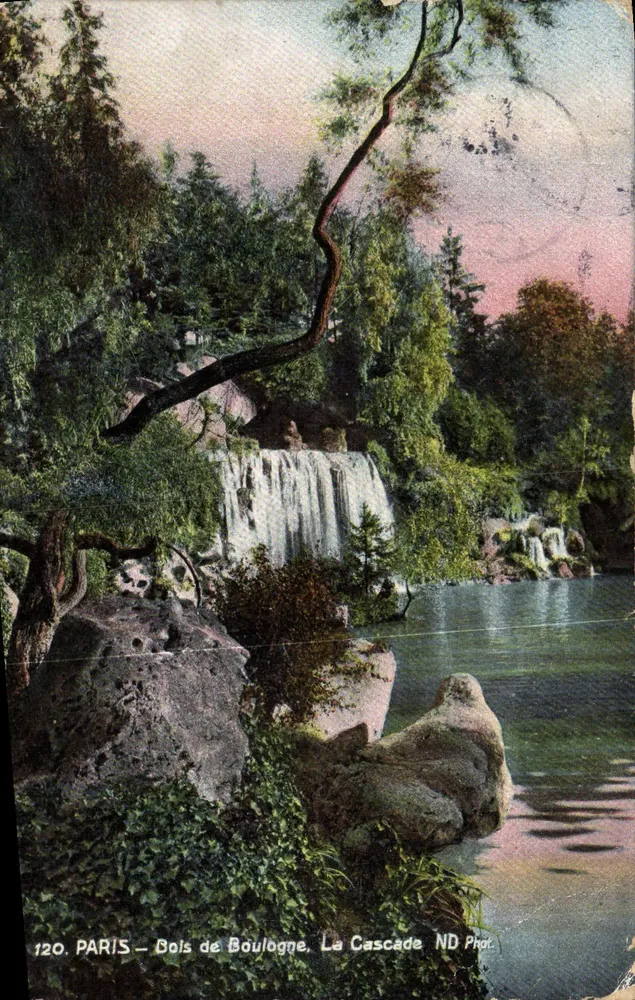 PARIS – Bois de Boulogne, A Cascata — ND Fot. n°120 - Frente