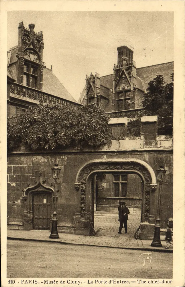 Museu de Cluny — A Porta de Entrada — editor P. Joly, n° 120 - Frente