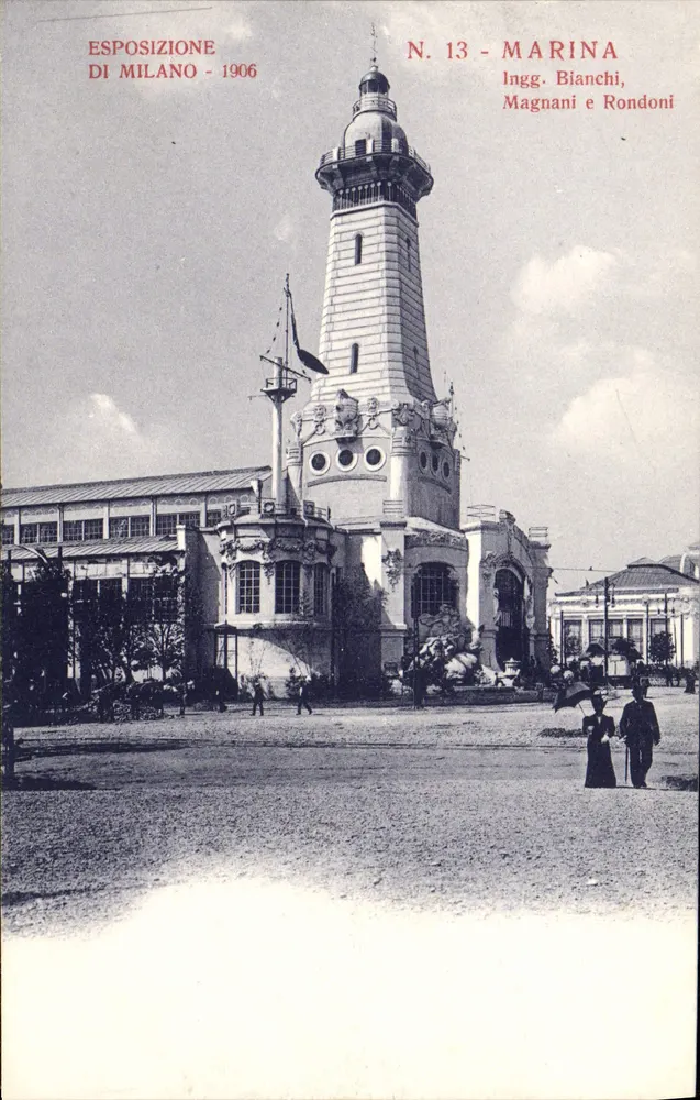 Marina — Exposição de Milão 1906 — Ing. Bianchi, Magnani e Rondondi, N. 13 - Frente