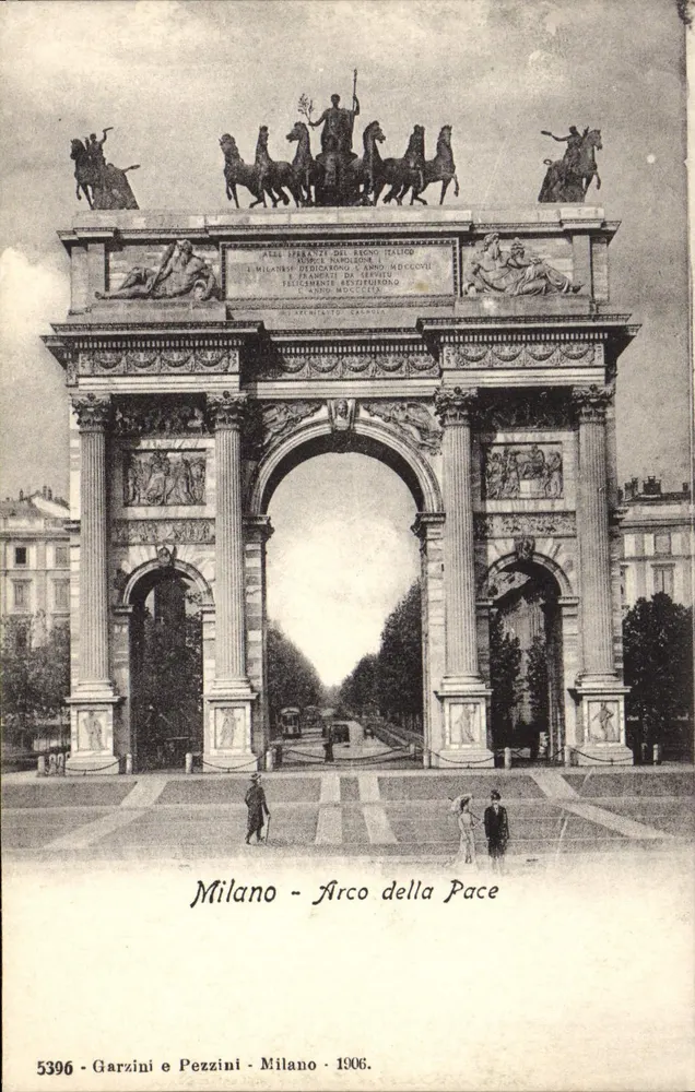 Milão - Arco da Paz — Garzini e Pezzini, n° 5396 - Frente