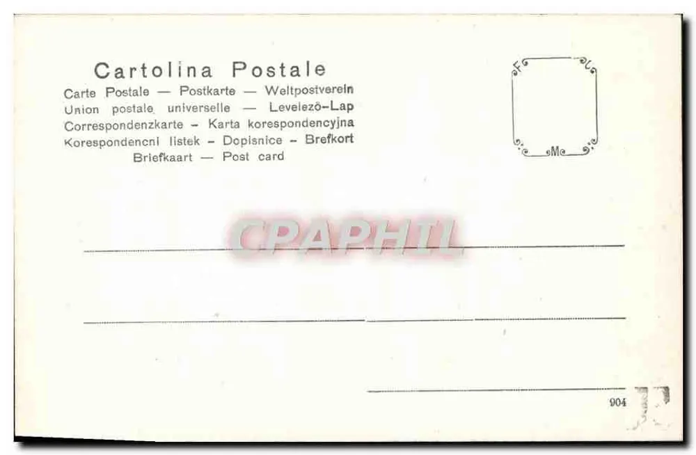 Padova — Estátua equestre de Erasmo Gattamelata por Donatello — Editor Fotocromo Milano, n° 1149 - Verso