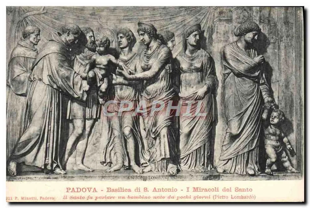 Padua - Basilika von S. Antonio - Die Wunder des Heiligen (Pietro Lombardo) - Vorderseite