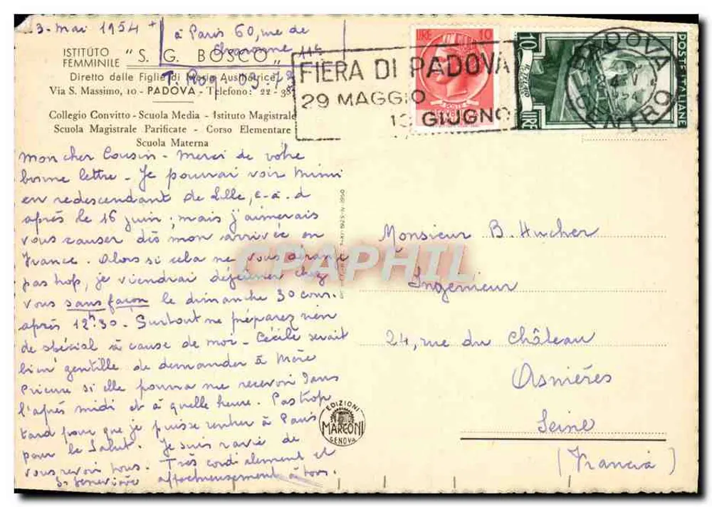 The Altar of the Chapel — Interior of a Chapel — Mareconi Editions, Genova - Back