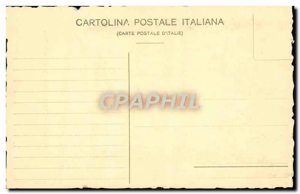 Monumental Certosa de Pavia — Interior da Igreja — Cartolina Postal Italiana - Verso