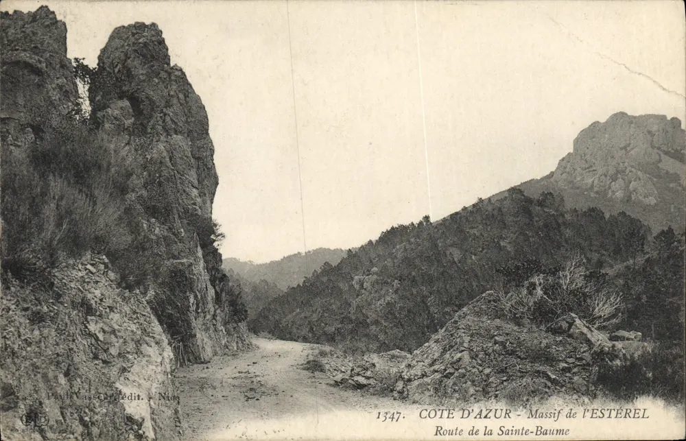 Route de la Sainte-Baume — Massif de l'Estérel — Côte d'Azur — Verlag Paul Vasse (Nîmes) Nr. 1347 - Vorderseite