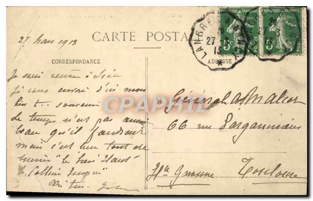 Pèlerinage de N.-D. de Sion par Praye — Vue générale du chemin de Praye — Propriété exclusive des Chapelains - Rückseite