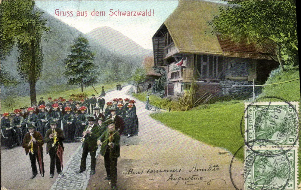 Saudações do Schwarzwald — Augustine — editor Augustine, série 949 - Frente