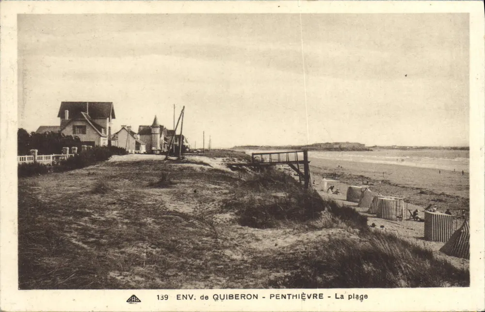 ENV. de QUIBERON - PENTHIÈVRE - La plage - Awers