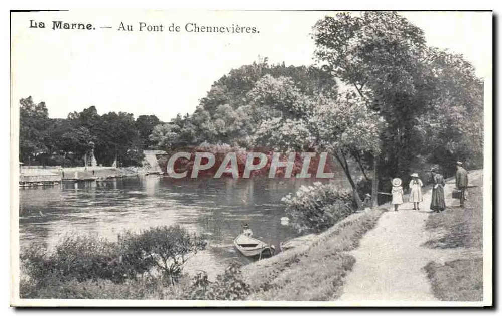 A Marne — No Ponte de Chennevières. - Frente