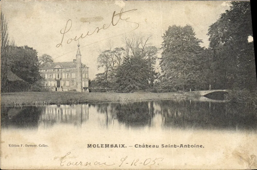 Molembaix — Castelo de Saint-Antoine — Edição F. Deweer, Celles - Frente