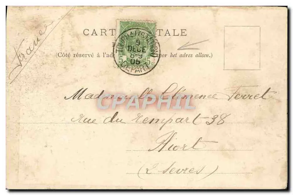 Molembaix — Castelo de Saint-Antoine — Edição F. Deweer, Celles - Verso