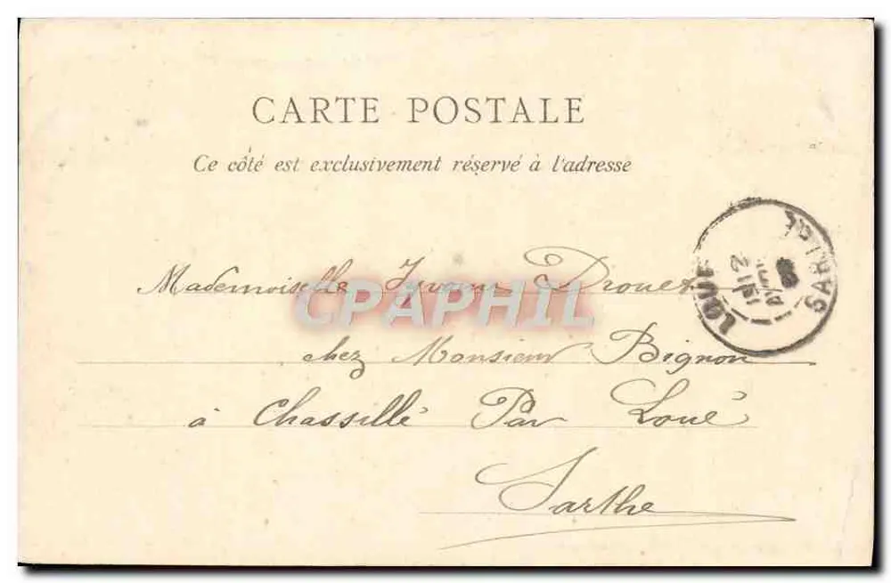 MANTES — Innenansicht der Kapelle Saint-Sauveur — L.D. & Cie, Paris - Rückseite