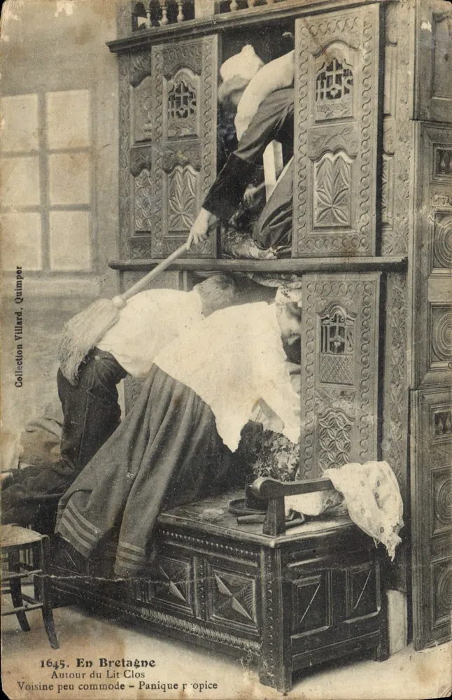 In der Bretagne — Um das Hochbett — Sammlung Villard, Quimper - Vorderseite