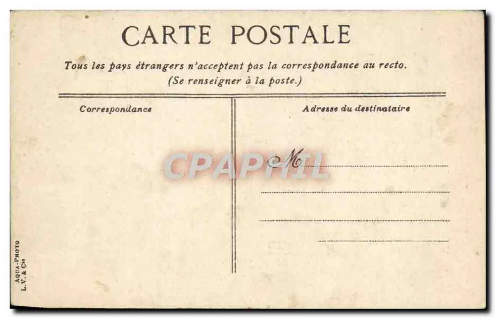 Dives — L'Hôtellerie de Guillaume-le-Conquérant — éditeur A.DUL-PHOTO L.V. & Ch - Verso
