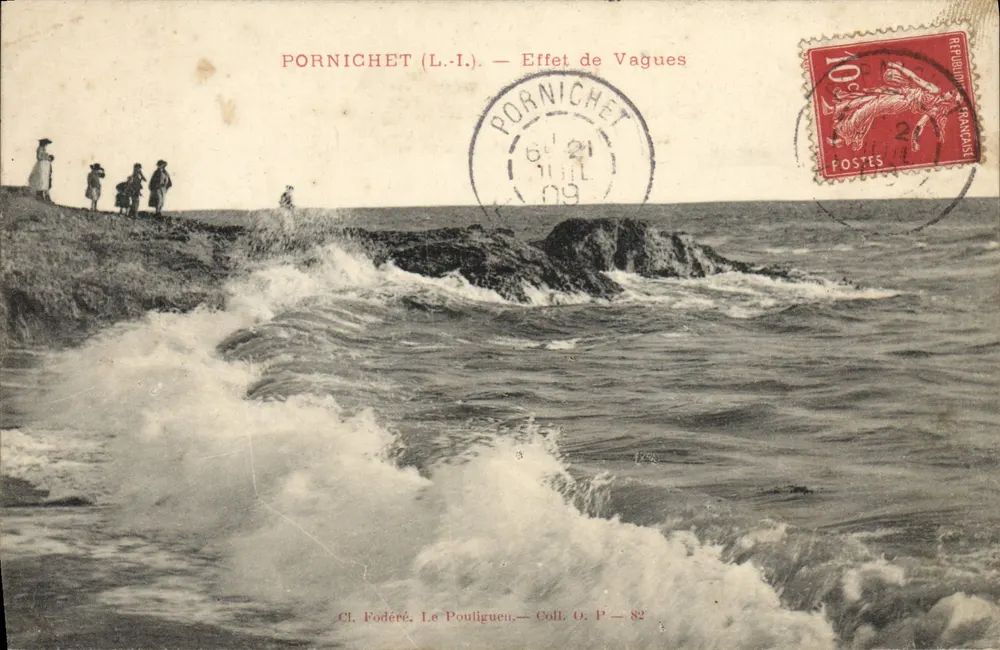 Pornichet (L.-I.) — Efeito de Ondas — Cl. Fodéré, Le Pouliguen — Coll. O. P. — 82 - Frente