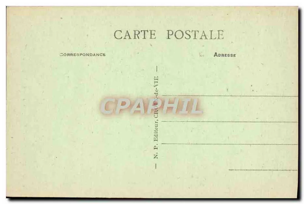 Croix-de-Vie (Vendée) — La Plage sotto la luna — N.P. Editeur, Croix-de-Vie - Verso