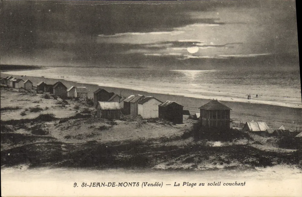 St-Jean-de-Monts (Vendée) — Die Küste bei Sonnenuntergang - Vorderseite