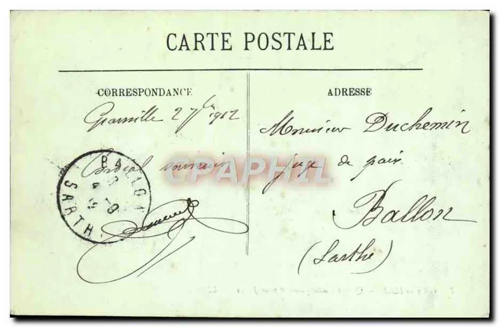 Granville — Quai d'Embarquement pour Jersey — LL. — Éditeur LL. n°27 - Rückseite