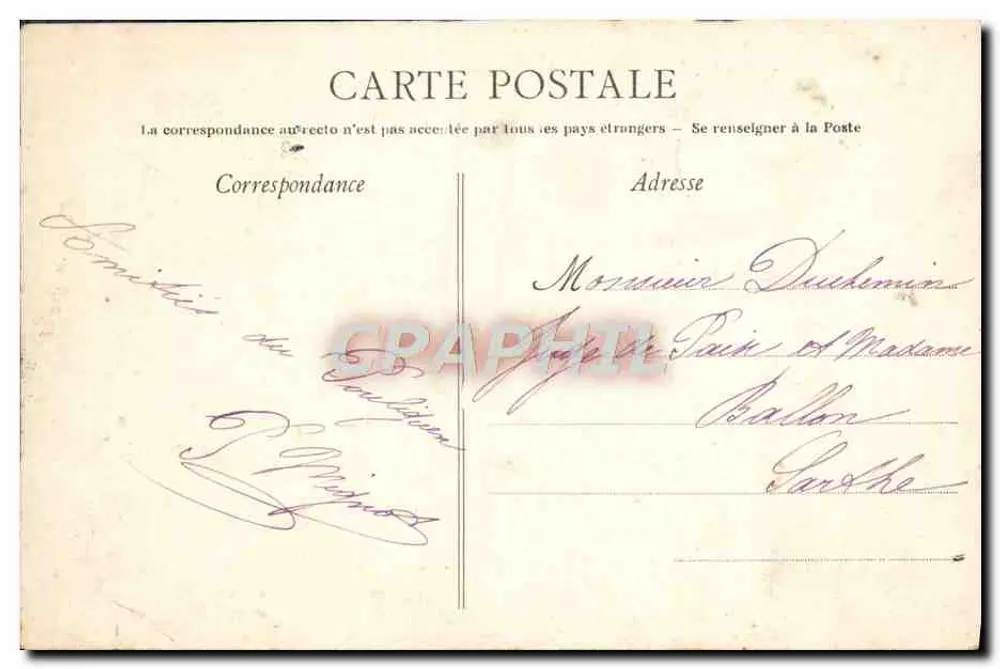 Le Pouliguen (Loire-Inf.) — Barco de Pesca — Arland-Nozais, Nantes - Verso