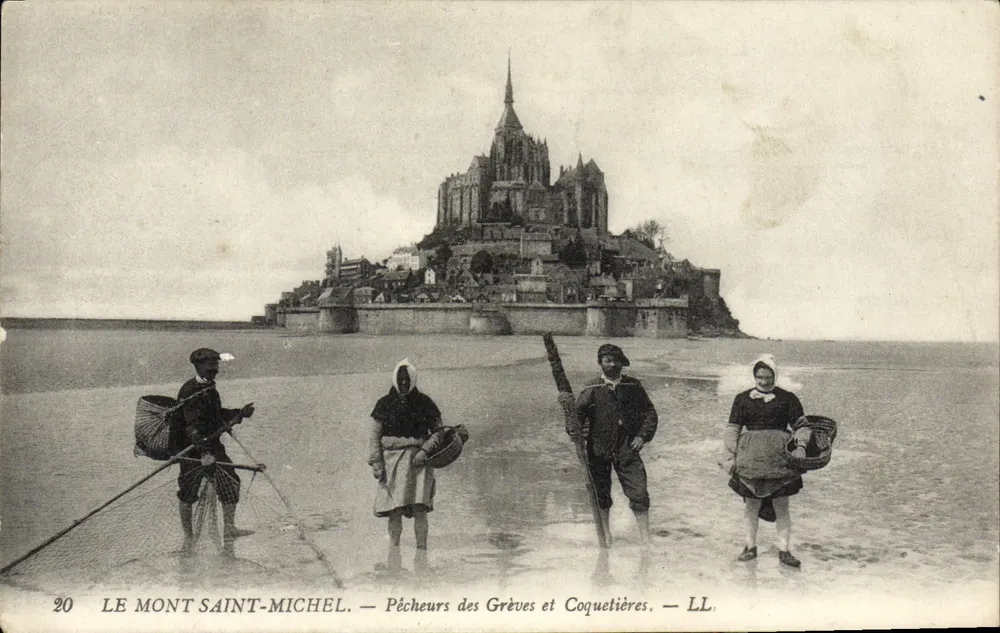 Mont Saint-Michel — Fischer der Grèves und Coquetières — LL - Vorderseite