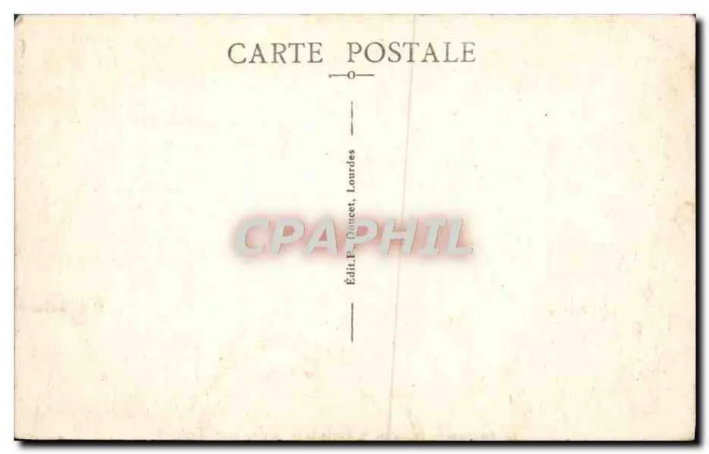 Lourdes — Pic du Jer — Eingang zur Fonculaire-Bahnhof — P.D. - Rückseite