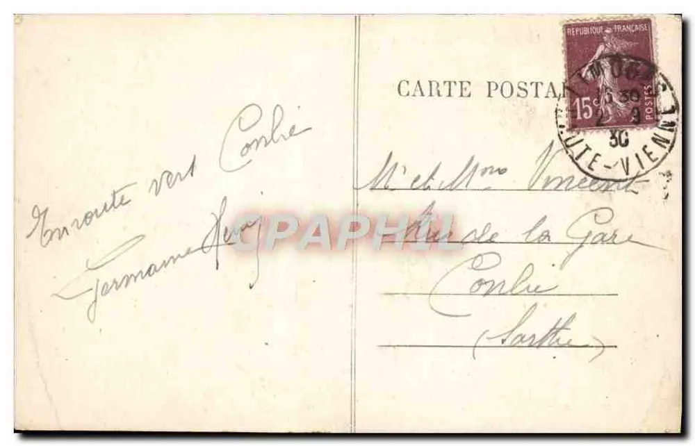 Limoges — A Estação dos Beneditinos — 284 - Verso