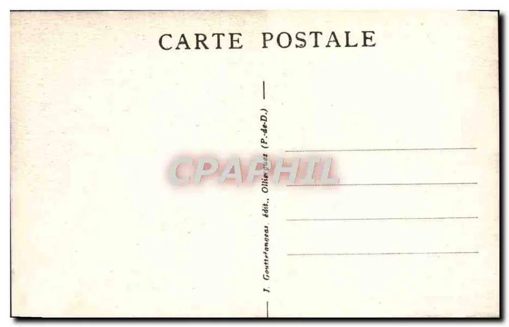 A Gruta das Lavadeiras — Royat — G. D'O. n°1157 - Verso